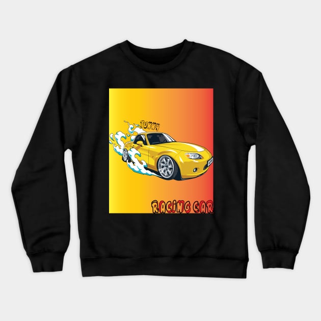 RACING CAR Crewneck Sweatshirt by Creative Design for t-shirt